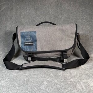 Timbuk2 Stork Diaper Messenger Bag Gray Blue Cycling Edition Waterproof Lined